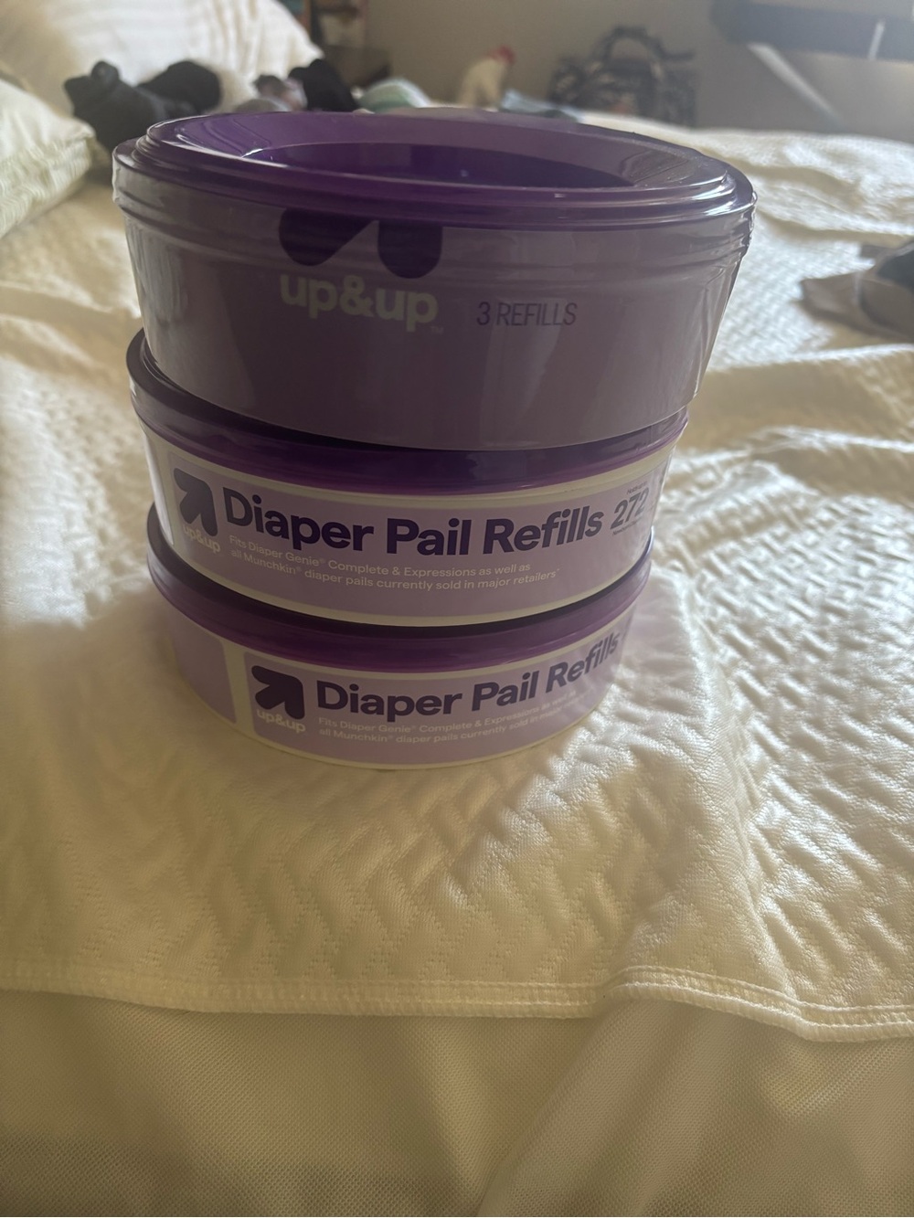 NEW/UNOPENED: up&up Diaper Pail Refills - 3 rings